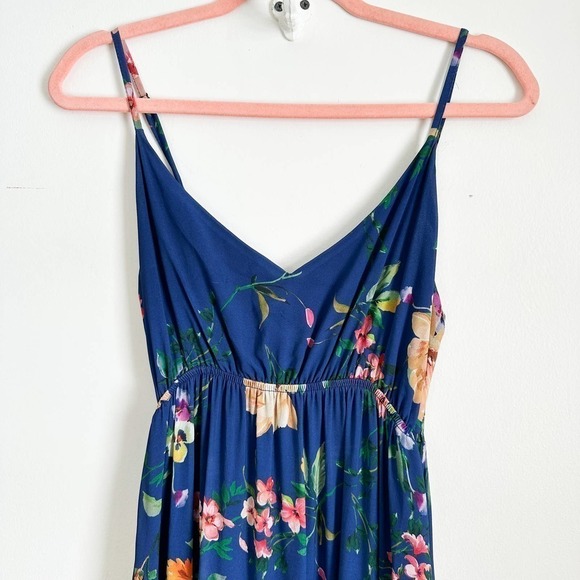 Yumi Kim Blue Darling Floral Tiered Maxi Dress sz Small - Picture 9 of 14